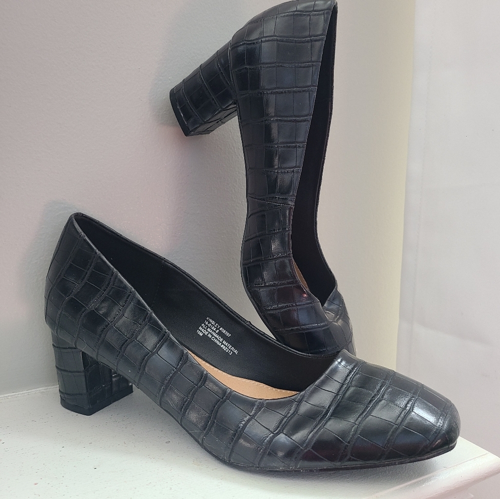 ComfortView Crocodile Print Heels Women's Size 10M New In Box